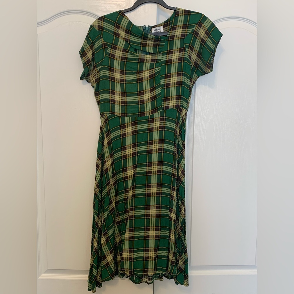 UV Plaid Eyelet Dress